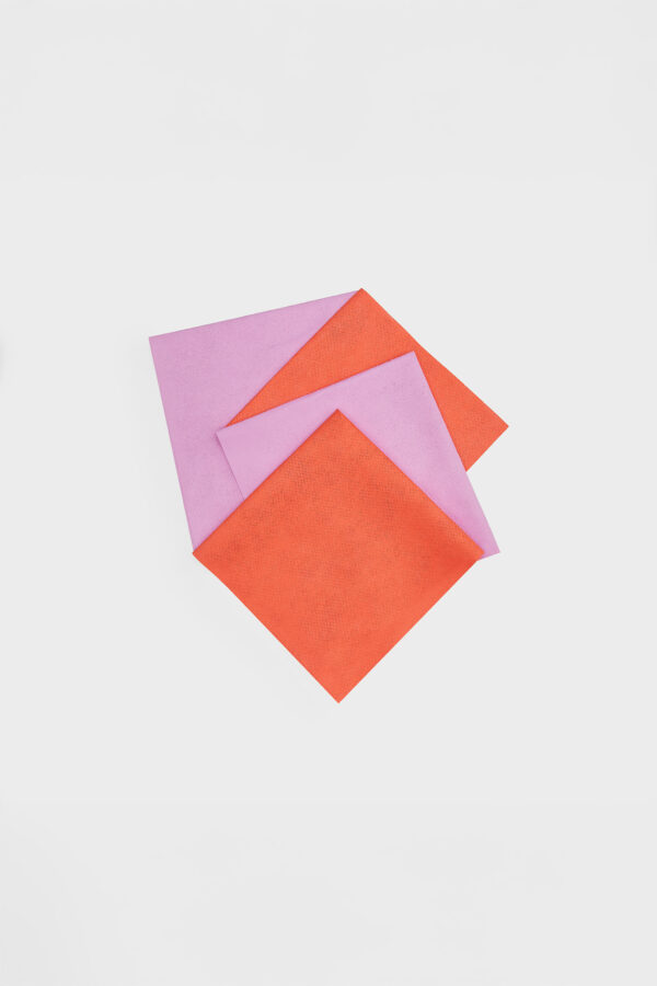 Lot de 4 lavettes surfaces fragiles microperforées fruits rouges 40 x 40 cm Le Petit René