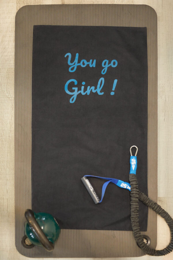 Serviette de Sport 50 x 90 cm You Go Girl Bleu