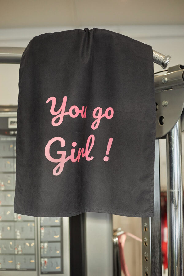 Serviette de Sport 50 x 90 cm You Go Girl Rose – Image 2