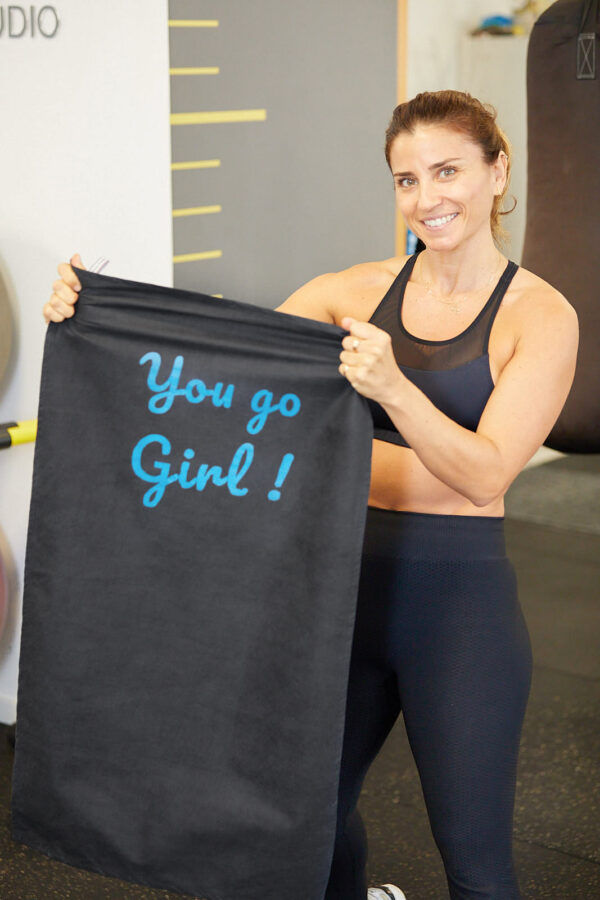 Serviette de Sport 50 x 90 cm You Go Girl Bleu – Image 3